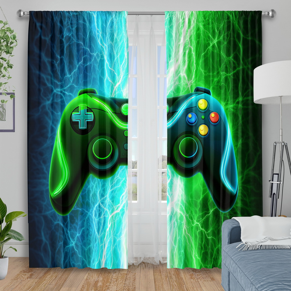 Esports Gaming Youtube - Tirai Gaming, Tirai Blackout Motif Pengontrol