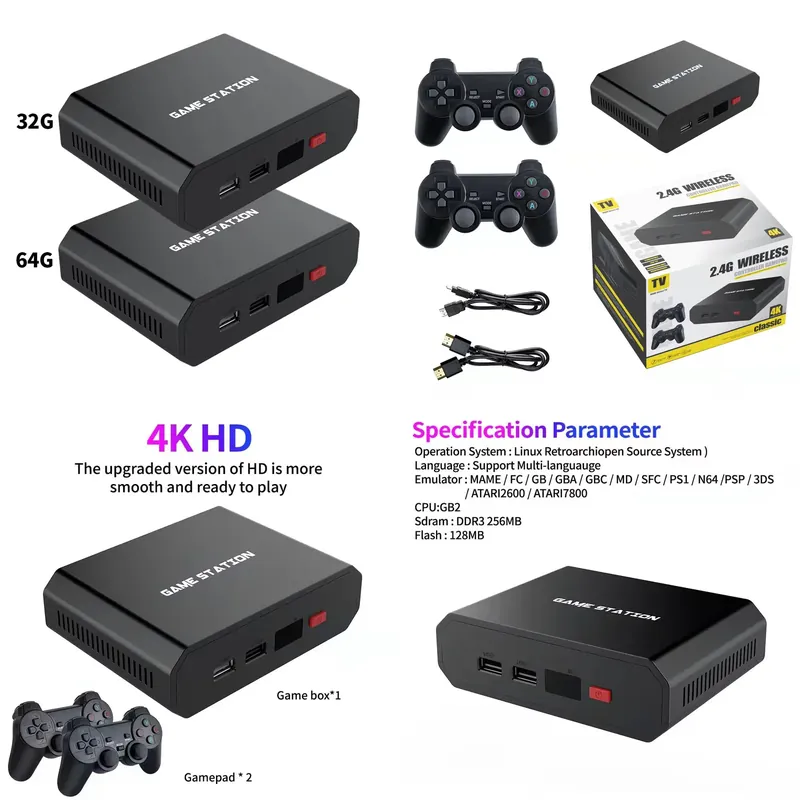 Video Gaming & Esports Usd Acc - Konsol Video Game M8plus HD Box