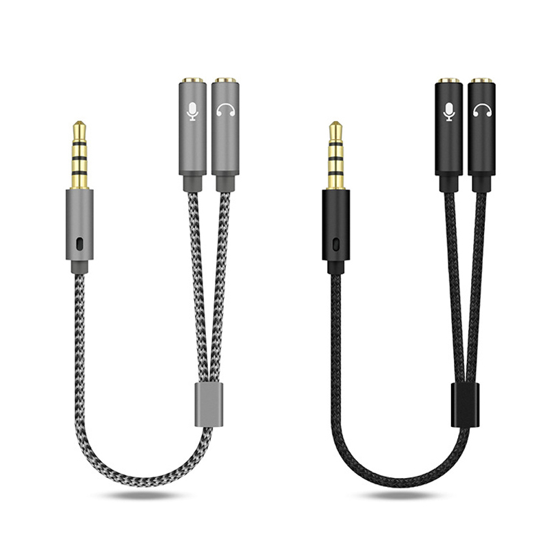 Esports Gaming Splitter - Pemisah Headset Audio 3.5Mm + Mikrofon