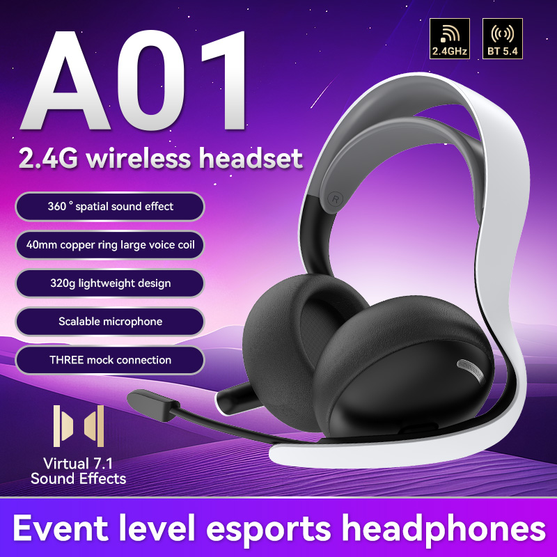Esports Gaming Phone - Headset Gaming 2.4G Wireless/Wired/BT A01 untuk