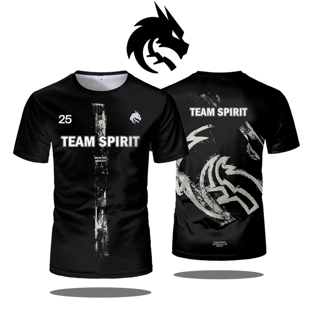 Esports Gaming T Shirt - Kaus Baru Team Spirit 2025 Kaus