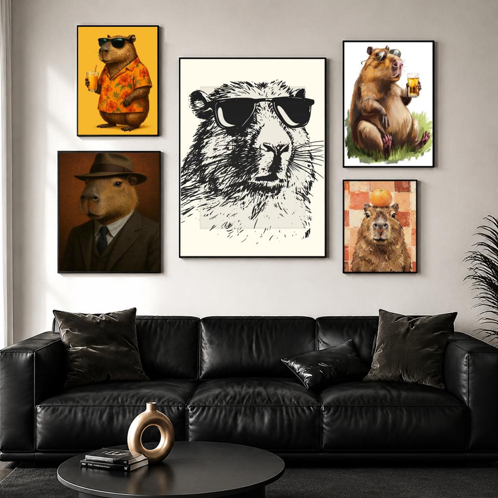 Poster Dinding Cetak Capybara  - Esports Gaming Lounge ulasan dan harga