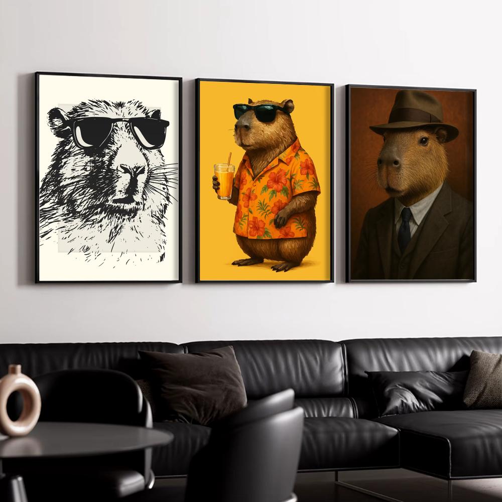 Poster Dinding Cetak Capybara  - Esports Gaming Lounge ulasan dan harga