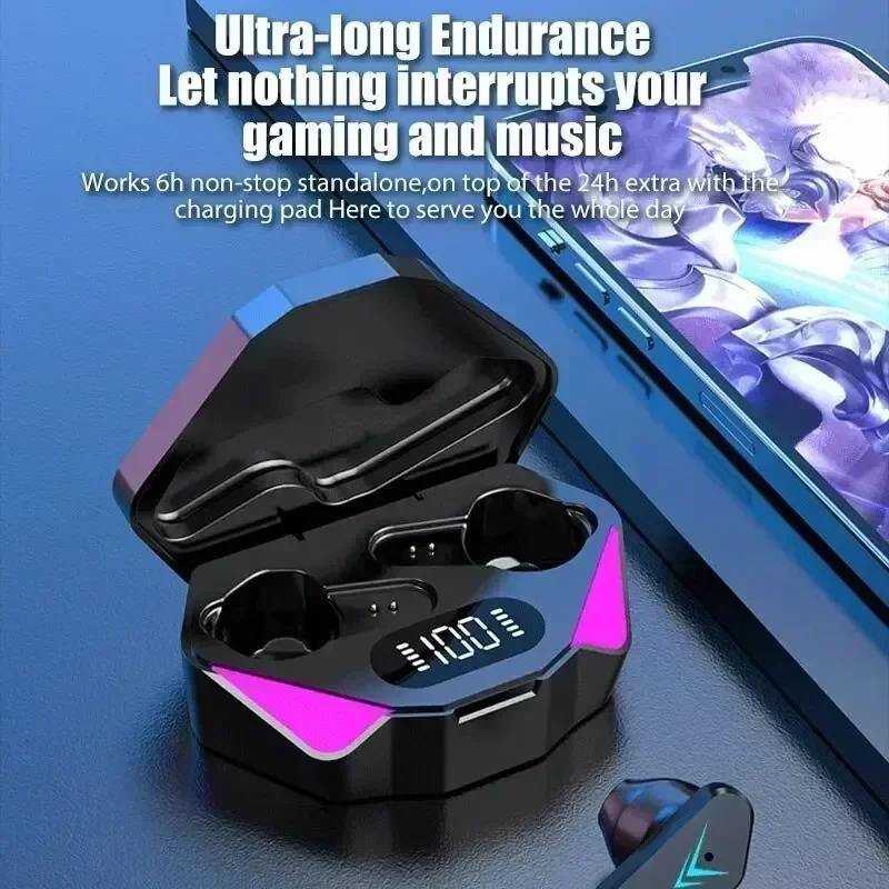 Earphone Bluetooth TWS Baru He - Esports Gaming Phone ulasan dan harga