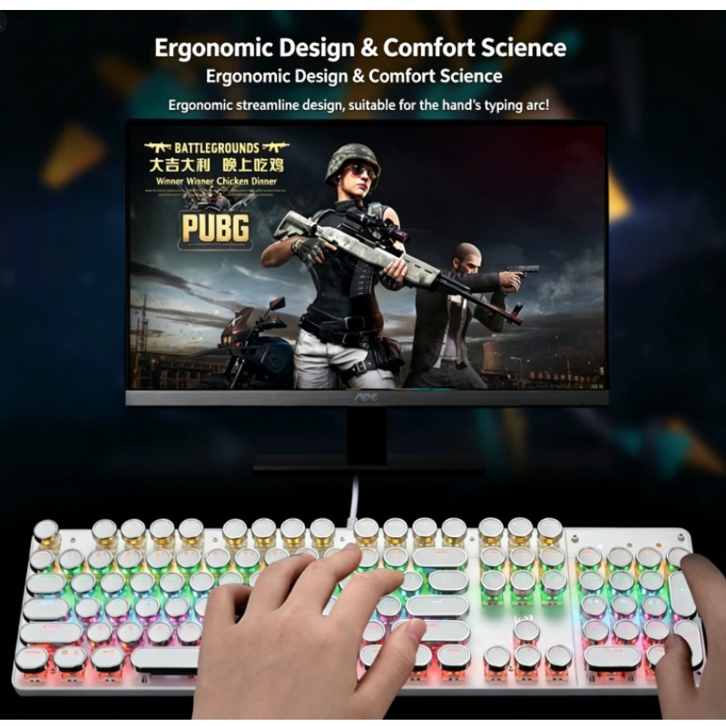 HJK920 Steam Punk Mechanical W - Esports Gaming Lounge ulasan dan harga