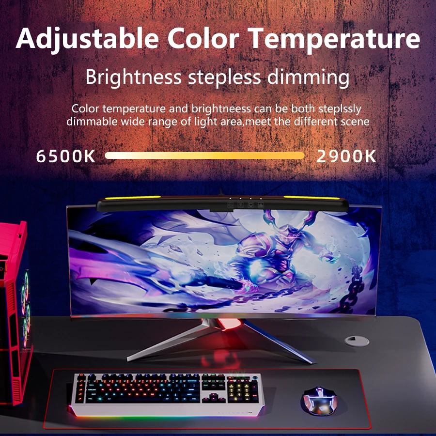 Lampu Gantung Layar Peredupan  - Gaming Monitor Curved ulasan dan harga