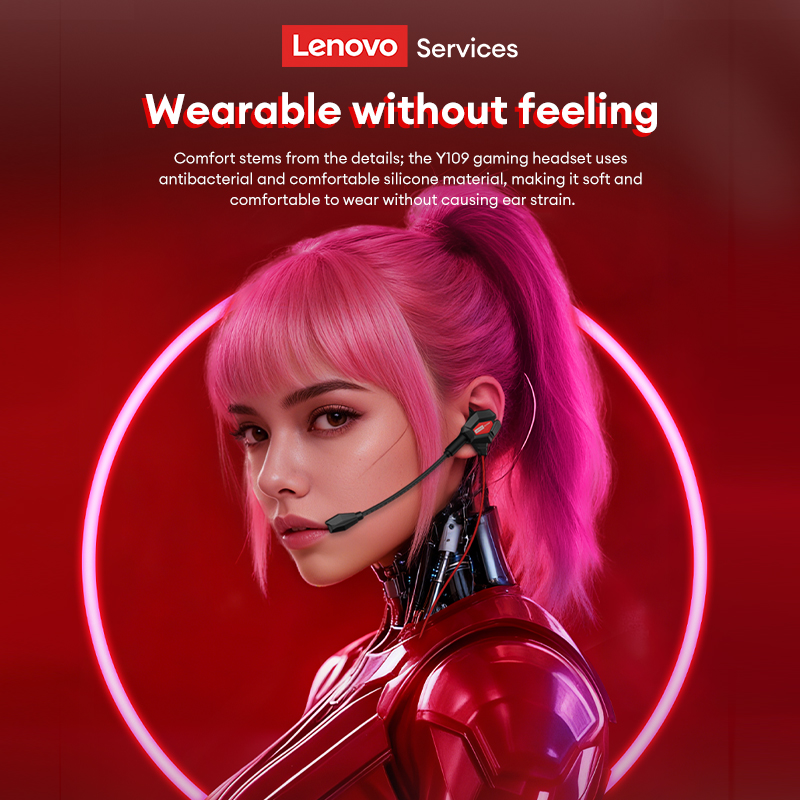 Lenovo Y109 Headset Gaming Ber - Esports Gaming Phone ulasan dan harga