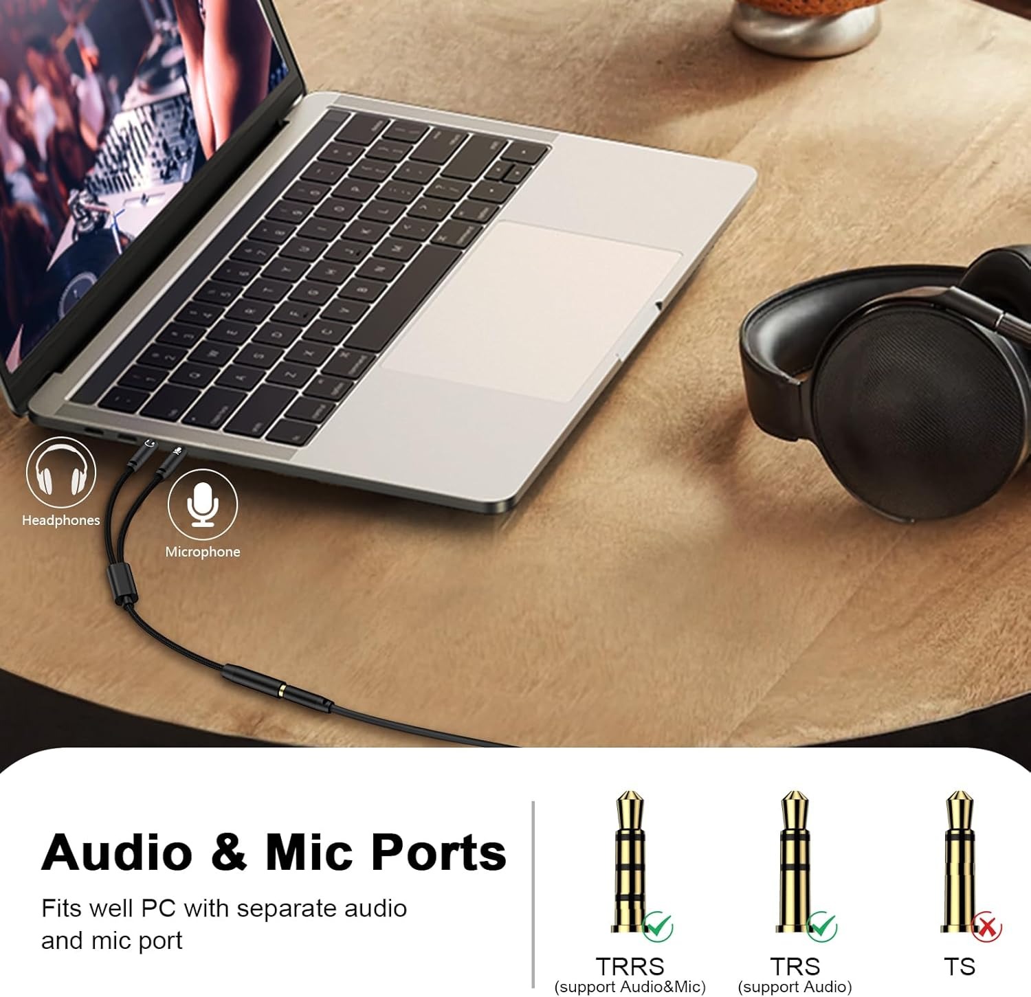 Splitter Mikrofon Headphone 3. - Esports Gaming Splitter ulasan dan harga