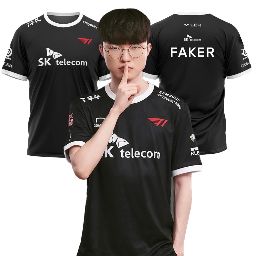 Kaos Tim League of Legends Skt - Esports Gaming T Shirt ulasan dan harga