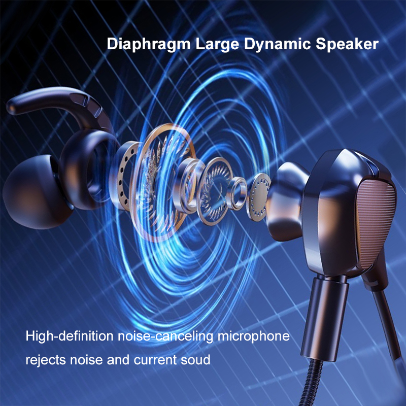 Earphone Gaming In-Ear Dengan  - Esports Gaming Phone ulasan dan harga