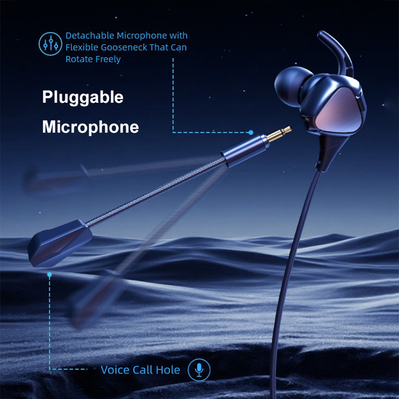 Earphone Gaming In-Ear Dengan  - Esports Gaming Phone ulasan dan harga